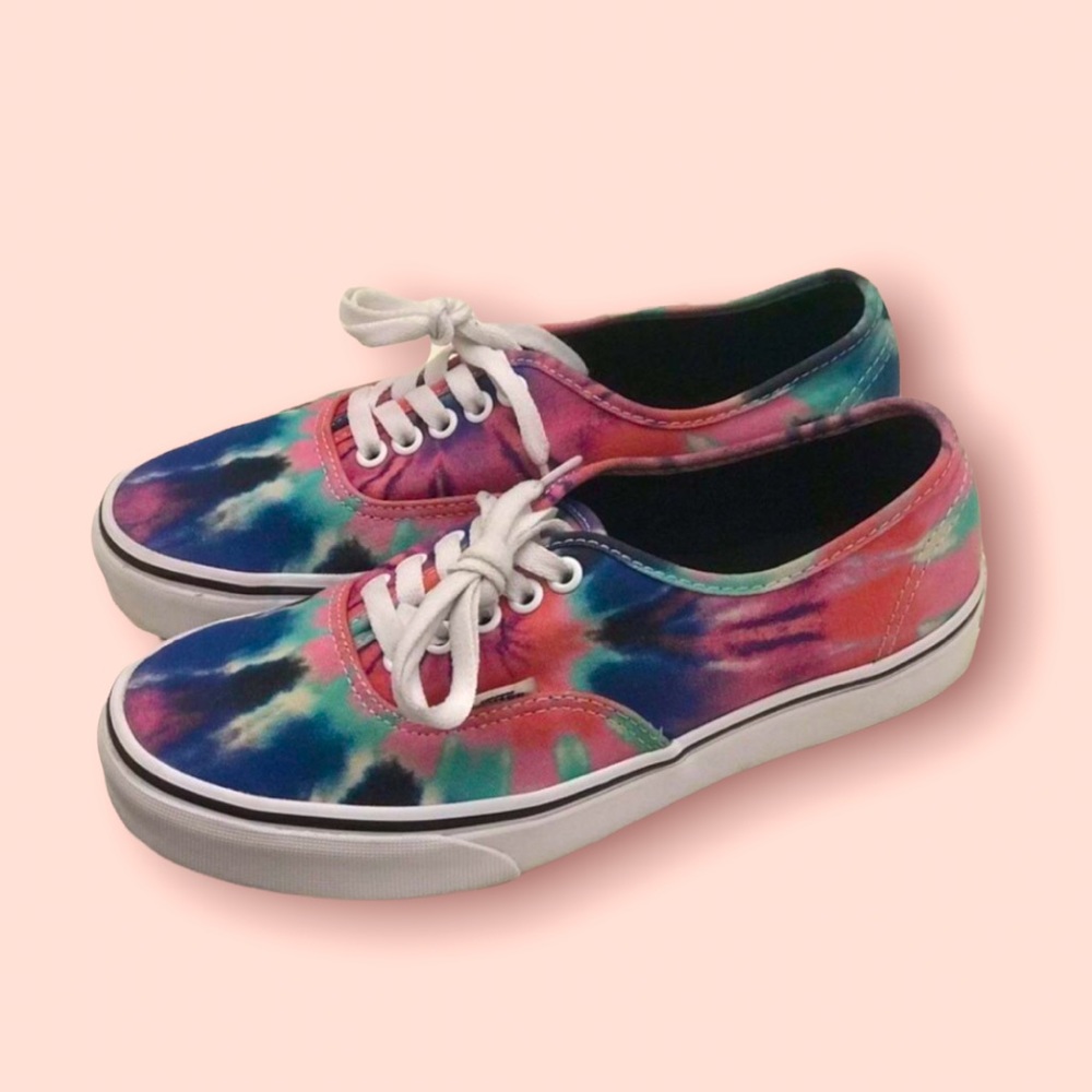 Vans Unisex Tie Dye Shoe Authentic Mens Sz. 6.5 Womens Sz.8